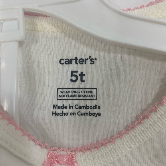 NEW 🚨CARTERS ⭐️pajama girl 5t✨ NEVER USED - Picture 8 of 8